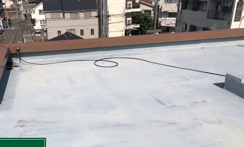 大阪市Sハイツ屋上ﾄｯﾌﾟｺｰﾄ塗替え工事の施工前